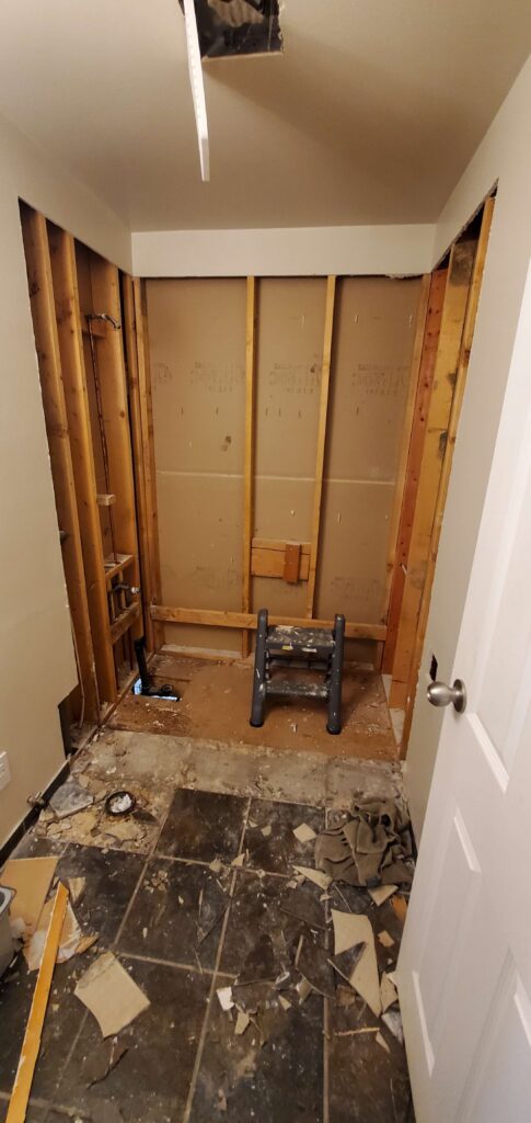 Demolished Bathroom